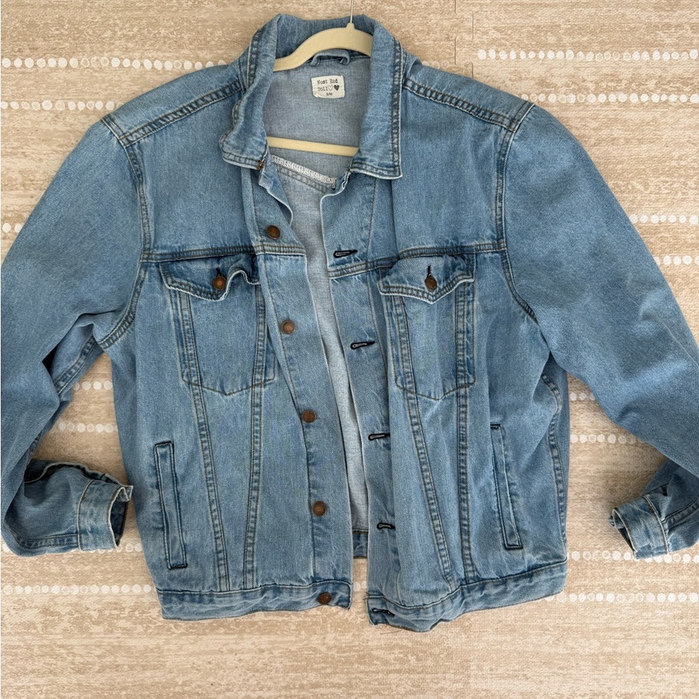 Princess Polly Blue Jean Jacket Oversized Fit